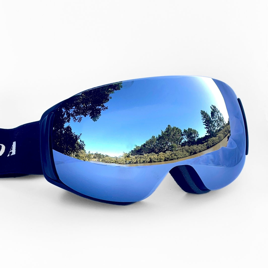 Silver Chrome Gecko Goggles